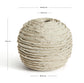 Vaso Evania in ceramica beige 15,5 cm