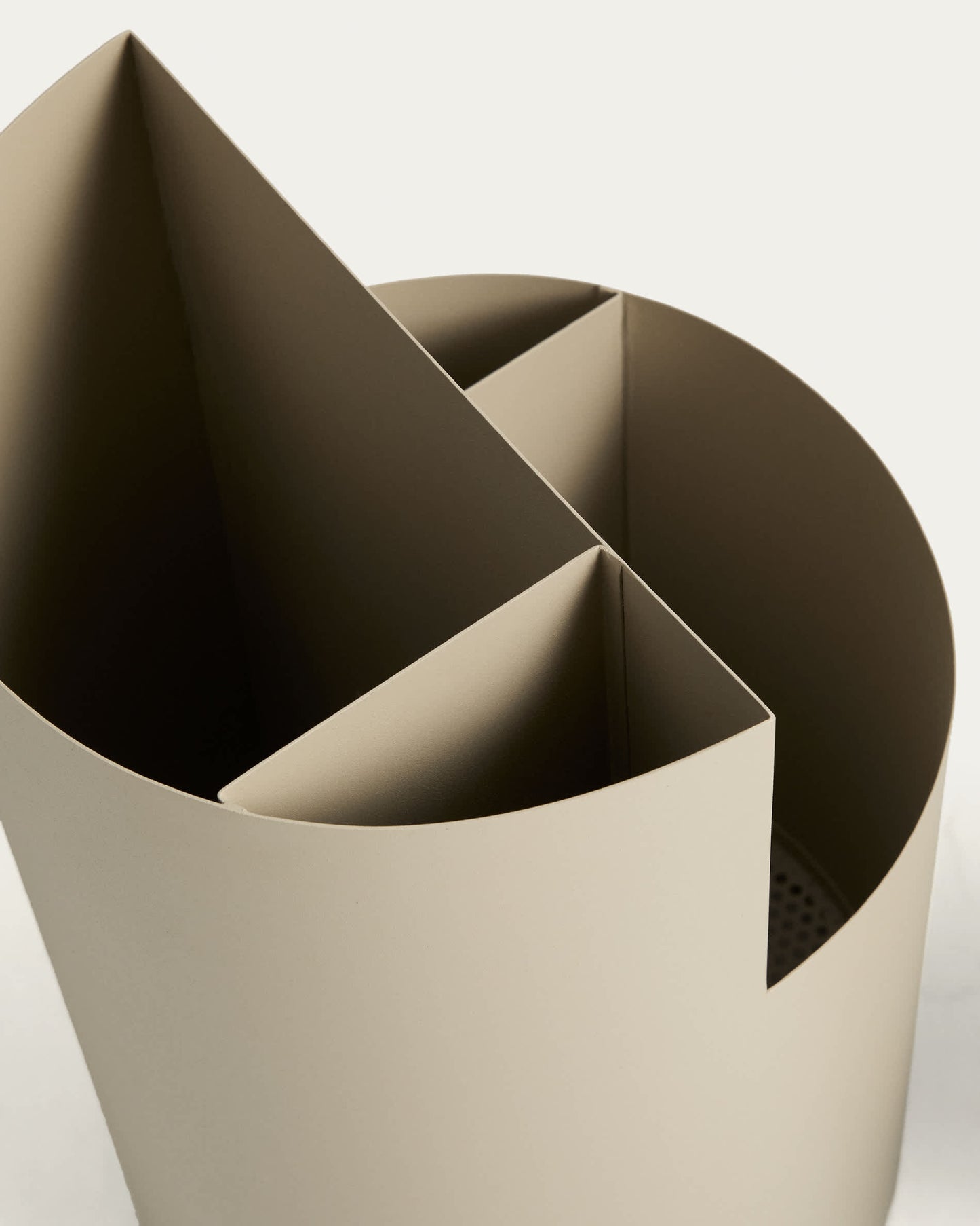 Portaombrelli grande Atin in metallo beige