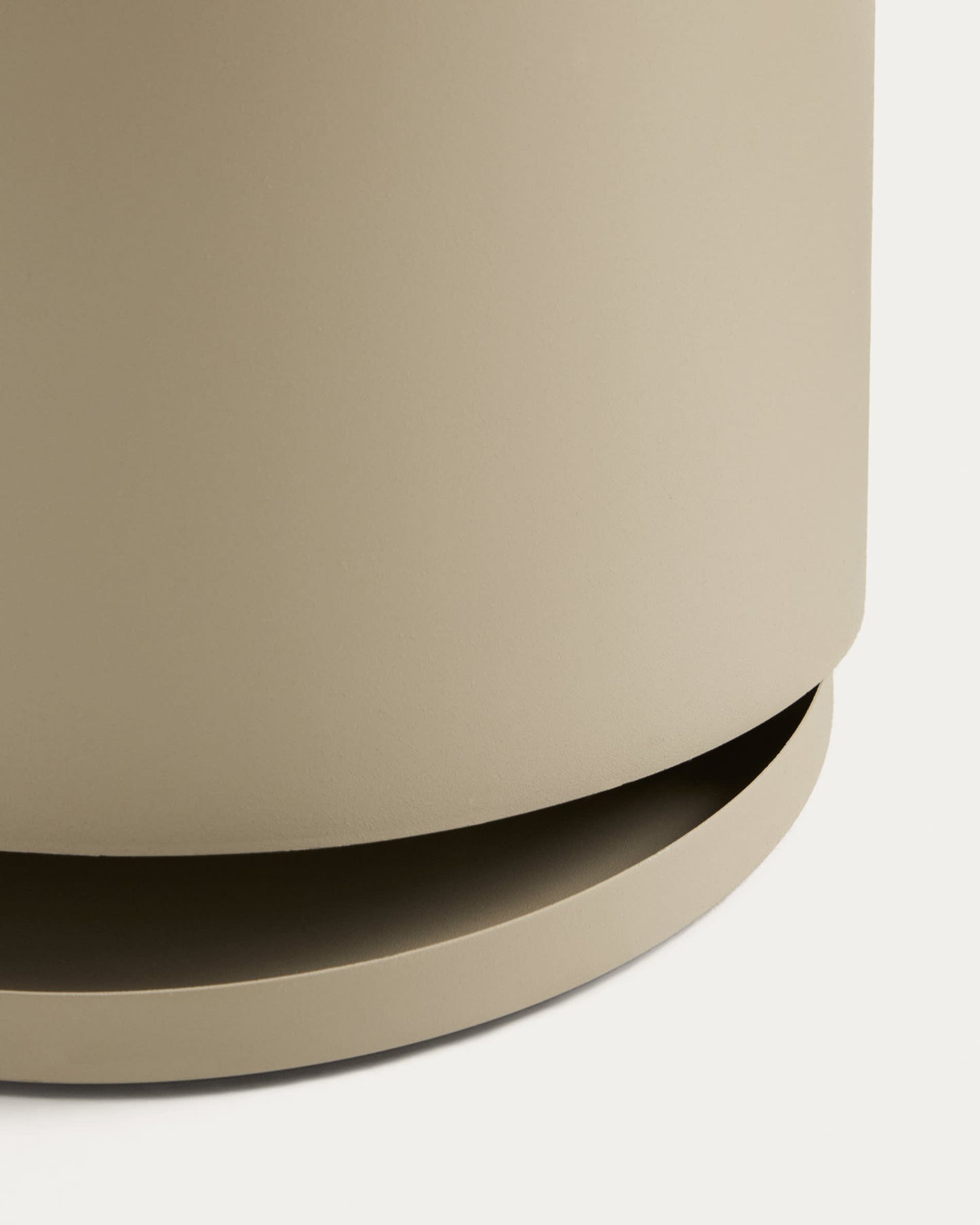 Portaombrelli grande Atin in metallo beige