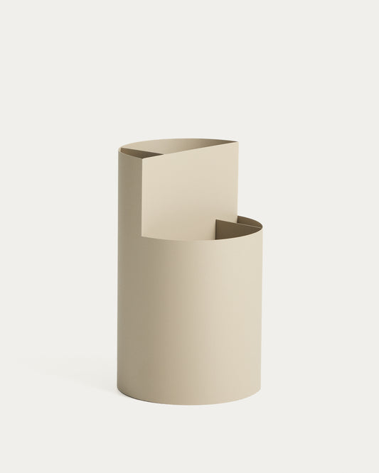 Portaombrelli grande Atin in metallo beige