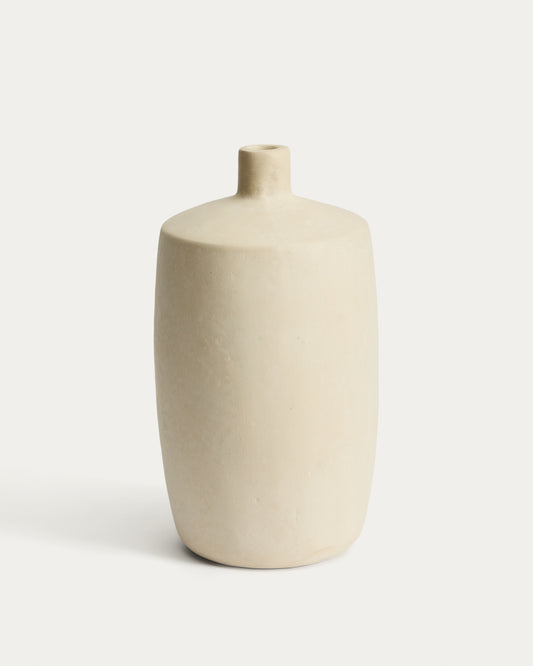 Vaso Mireni in cartapesta beige Ø 39 cm