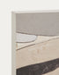 Tela astratta Marvilo grigio e senape 60 x 90 cm
