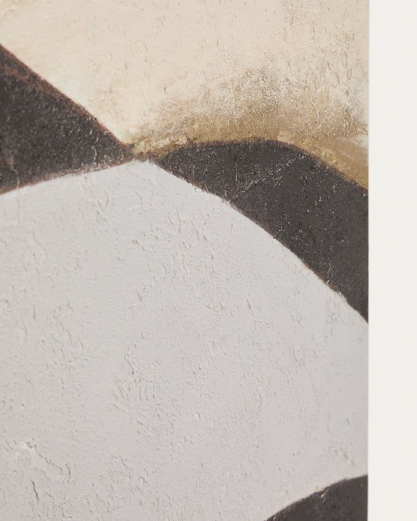 Tela astratta Marvilo grigio e senape 60 x 90 cm
