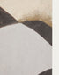 Tela astratta Marvilo grigio e senape 60 x 90 cm
