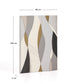 Tela astratta Marvilo grigio e senape 80 x 100 cm