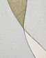 Tela astratta Marvilo grigio e senape 80 x 100 cm