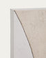 Tela astratta Marvilo grigio e senape 80 x 100 cm