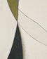 Tela astratta Marvilo grigio e senape 80 x 100 cm