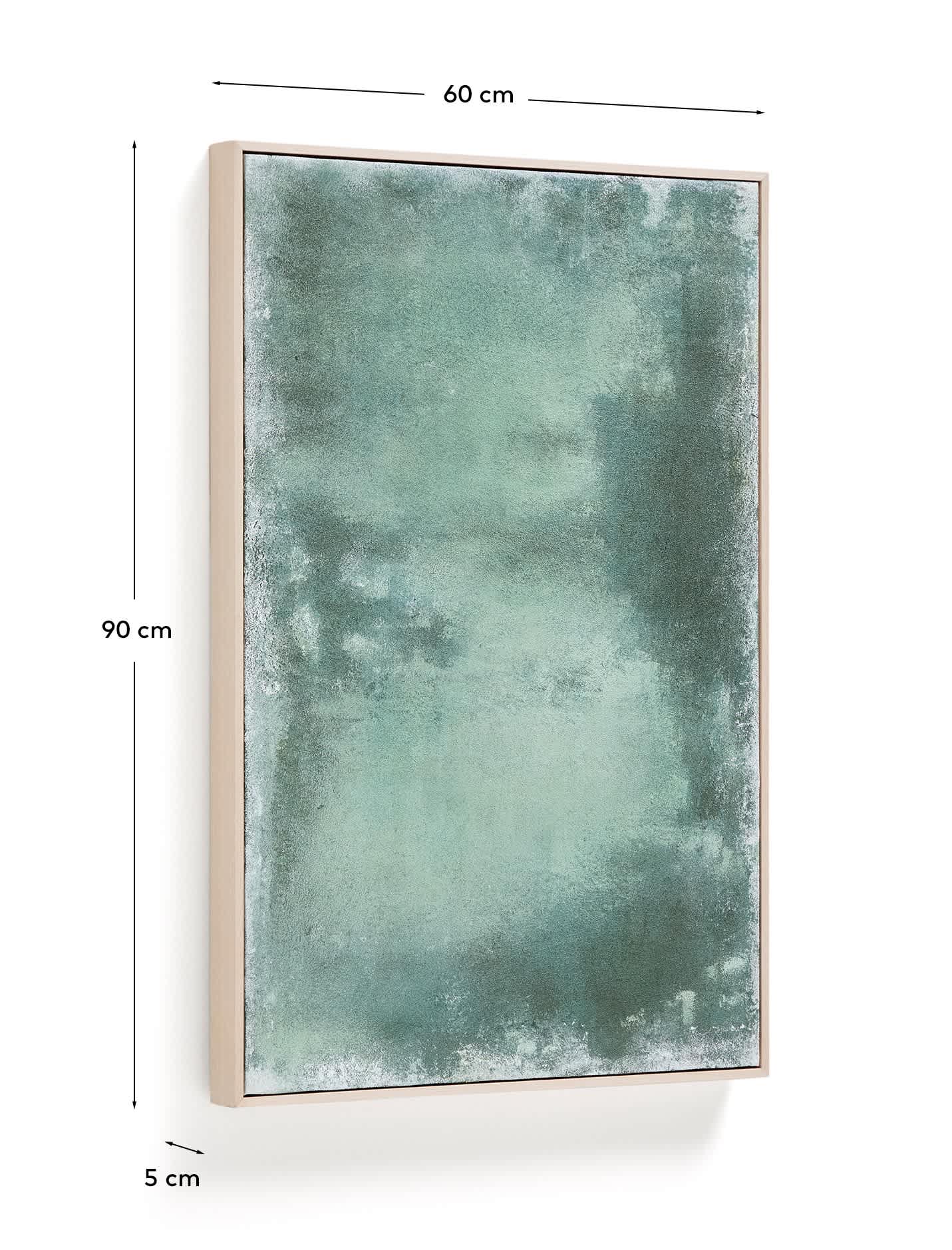 Quadro astratto Selnar verde 60 x 90 cm