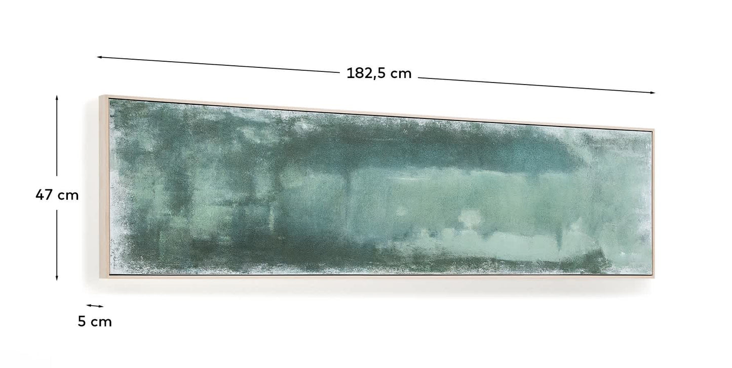 Quadro astratto Selnar verde 182 x 47 cm