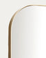 Specchio Marco in metallo dorato 80 x 180 cm
