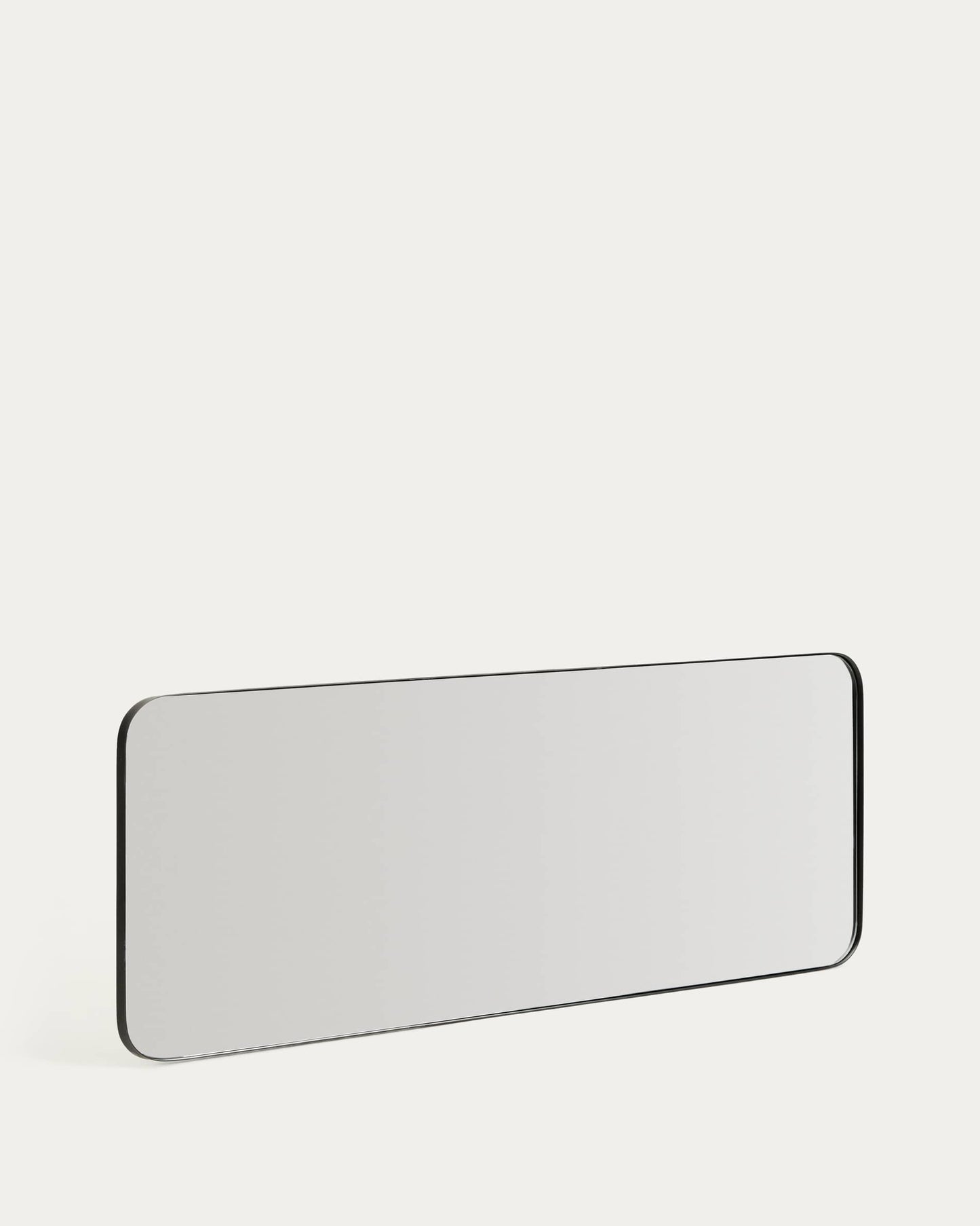 Specchio Marco in metallo nero 30 x 100 cm