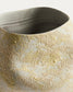 Vaso Medira in ceramica ecrù e gialla 35,5 cm