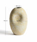 Vaso Medira in ceramica ecrù e gialla 32,5 cm