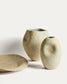 Vaso Medira in ceramica ecrù e gialla 32,5 cm