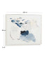 Quadro astratto Erale grigio e blu dipinto a mano (80 x 100 cm)