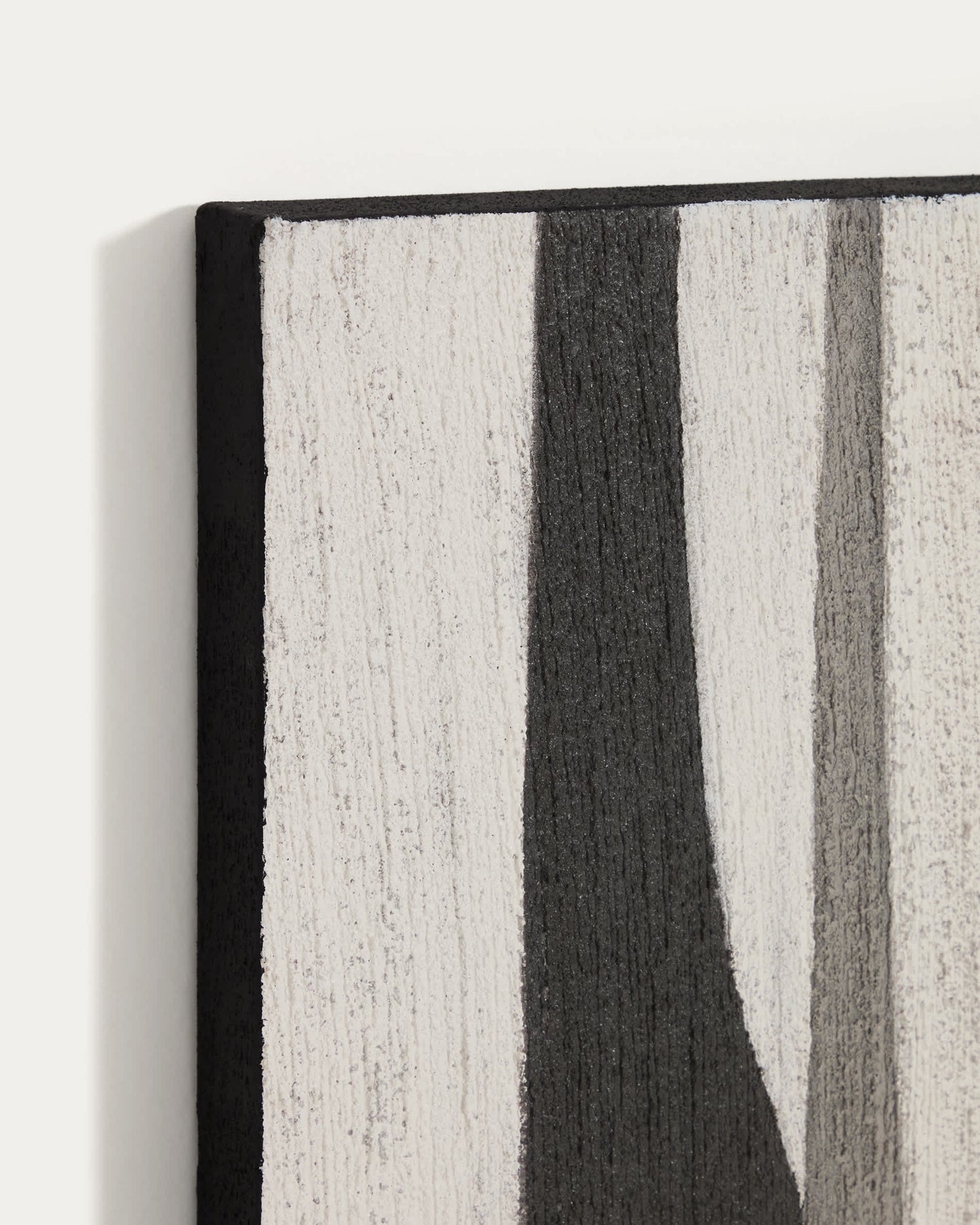 Quadro astratto Onure in bianco e nero (80 x 100 cm)