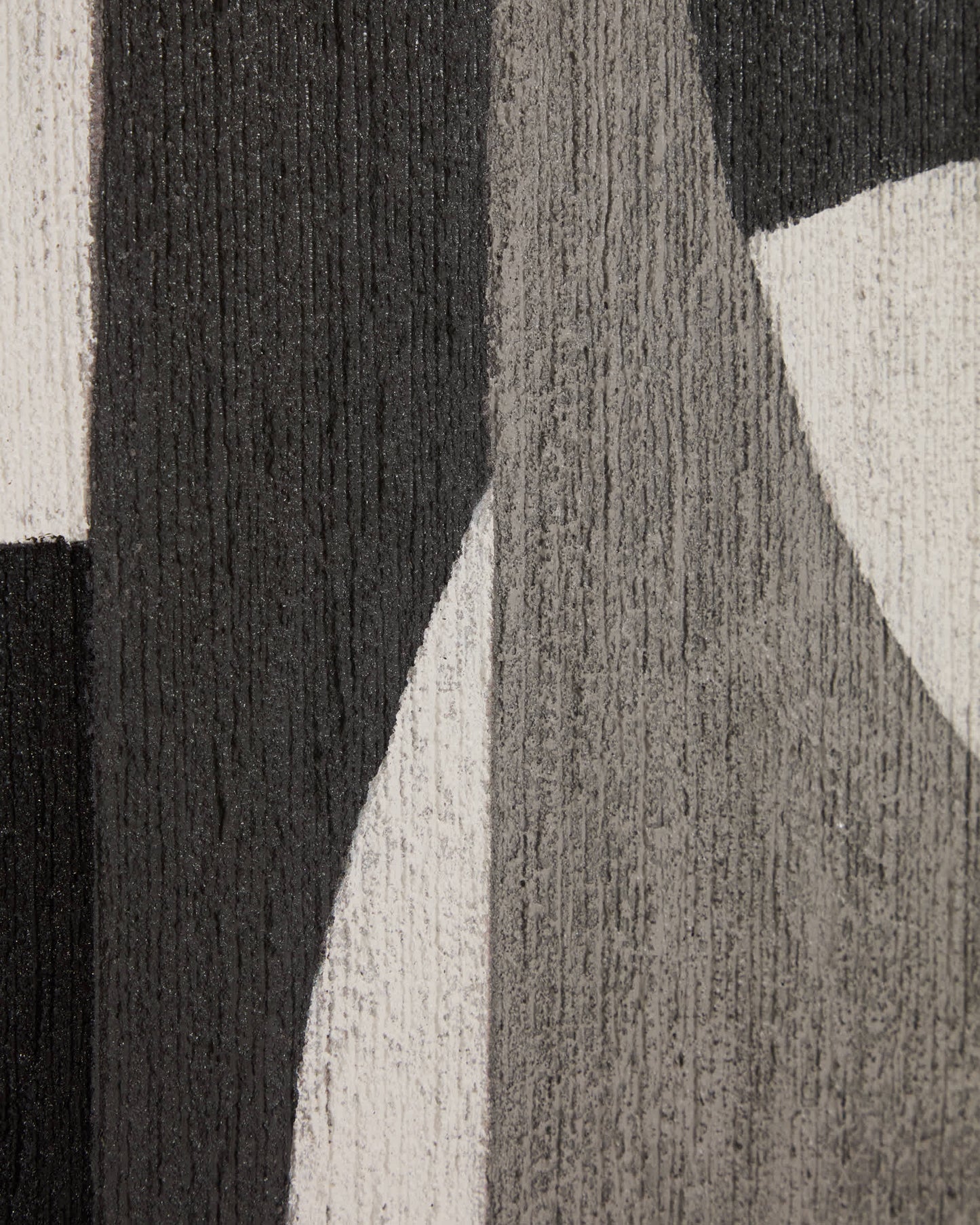 Quadro astratto Onure in bianco e nero (80 x 100 cm)