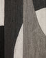 Quadro astratto Onure in bianco e nero (80 x 100 cm)