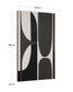 Quadro astratto Onure in bianco e nero (120 x 200 cm)