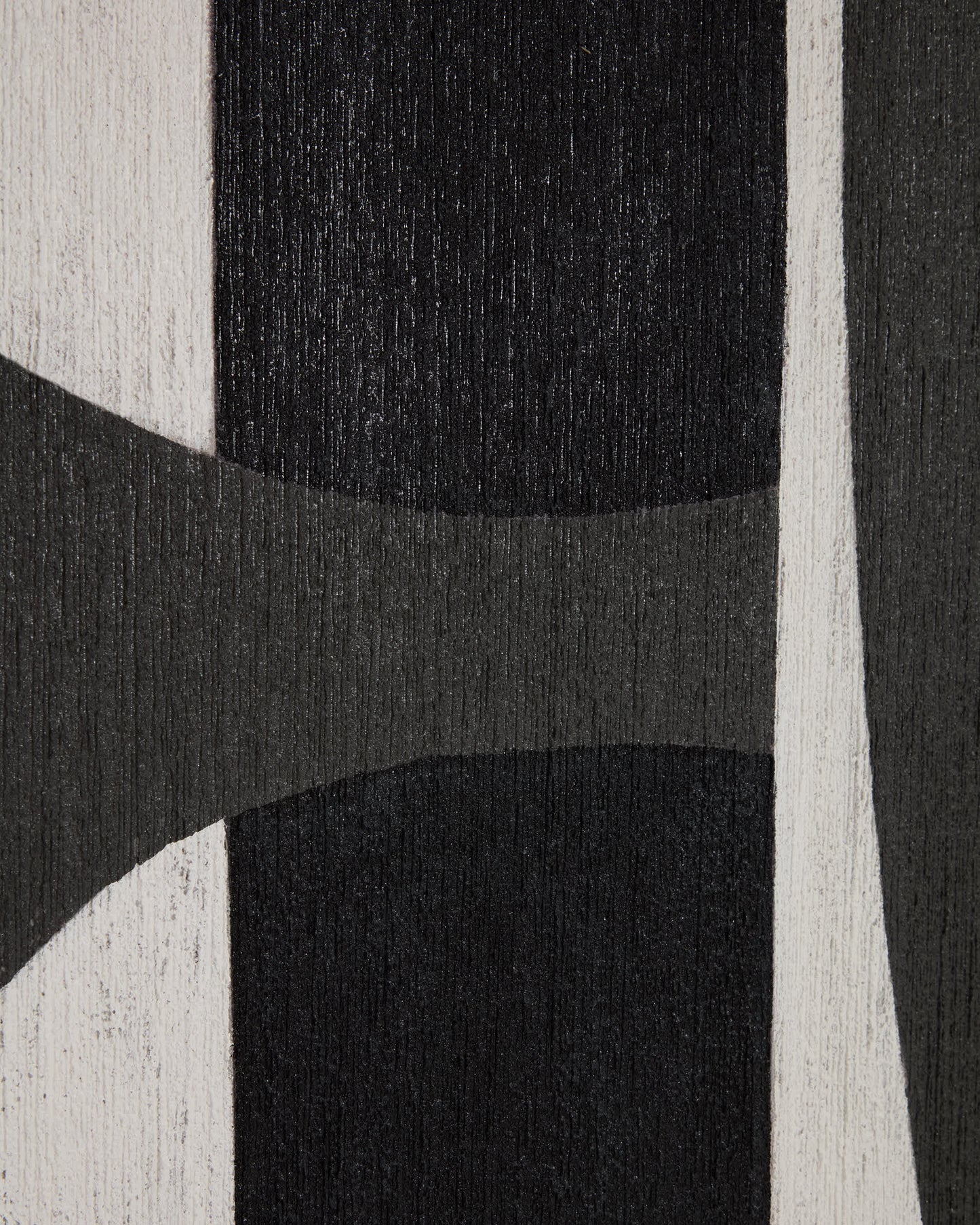Quadro astratto Onure in bianco e nero (120 x 200 cm)
