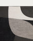 Quadro astratto Onure in bianco e nero (45 x 180 cm)