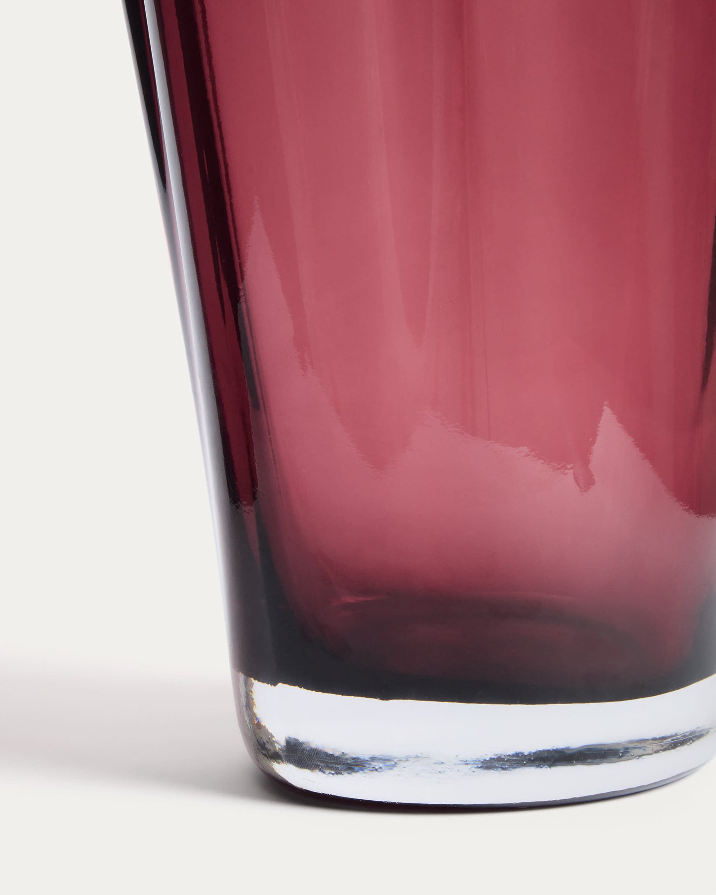 Vaso Uconi in vetro bordeaux 35 cm