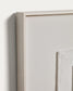 Quadro astratto Gadir bianco 80 x 80 cm