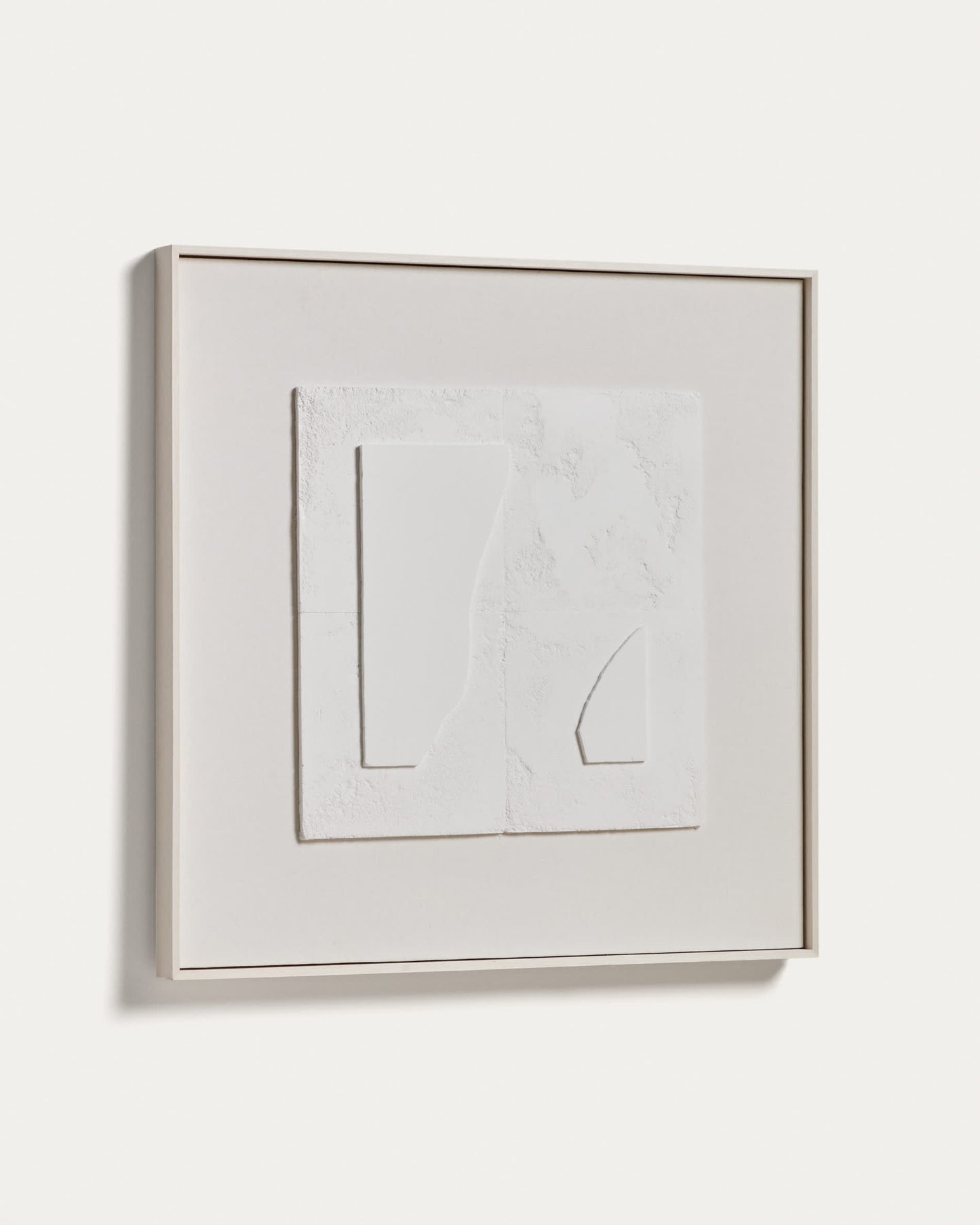 Quadro astratto Gadir bianco 80 x 80 cm