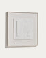 Quadro astratto Gadir bianco 80 x 80 cm