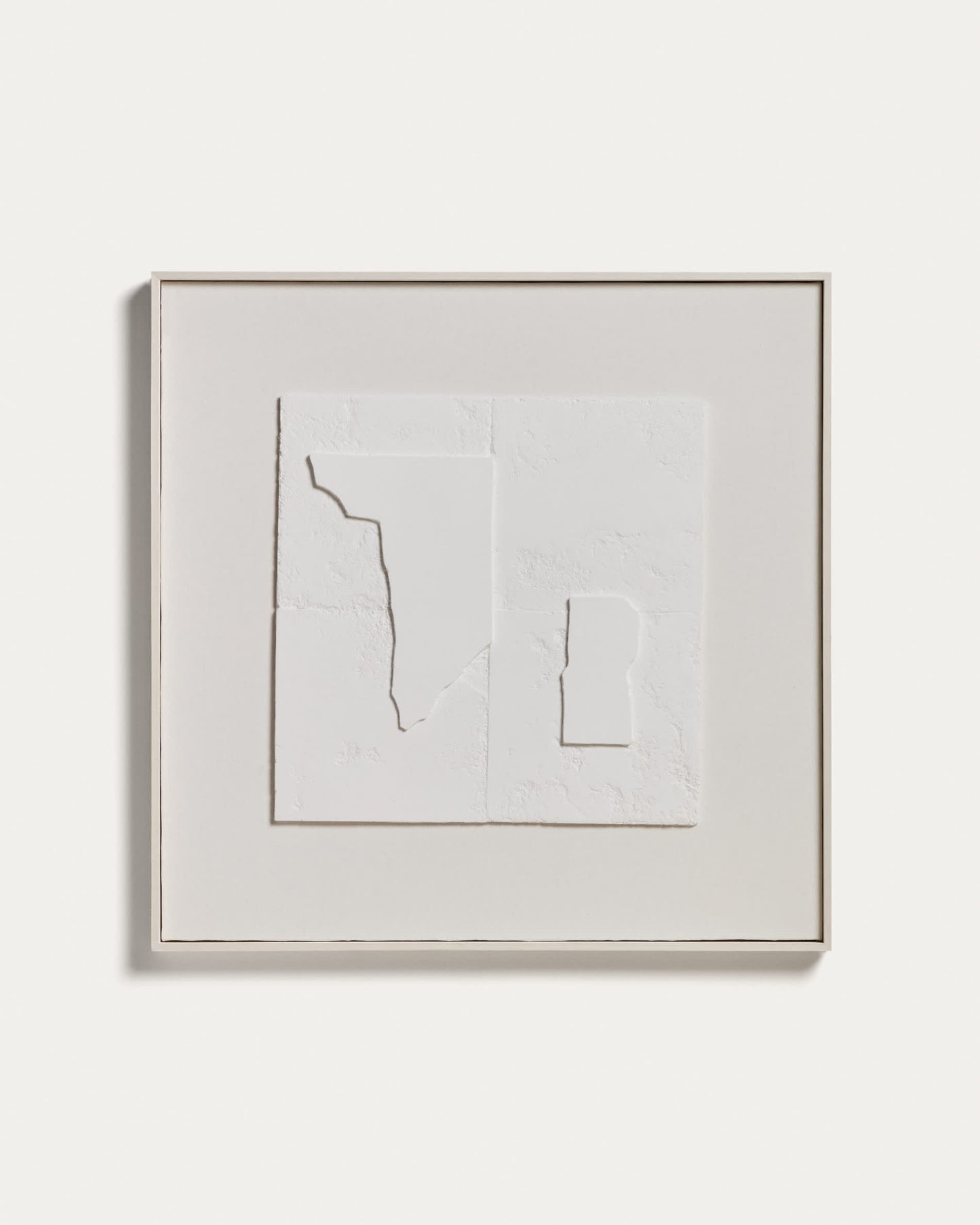 Quadro astratto Gadir bianco 80 x 80 cm