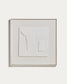 Quadro astratto Gadir bianco 80 x 80 cm