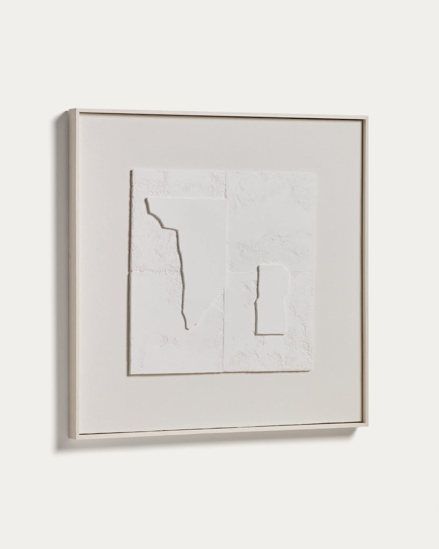 Quadro astratto Gadir bianco 80 x 80 cm