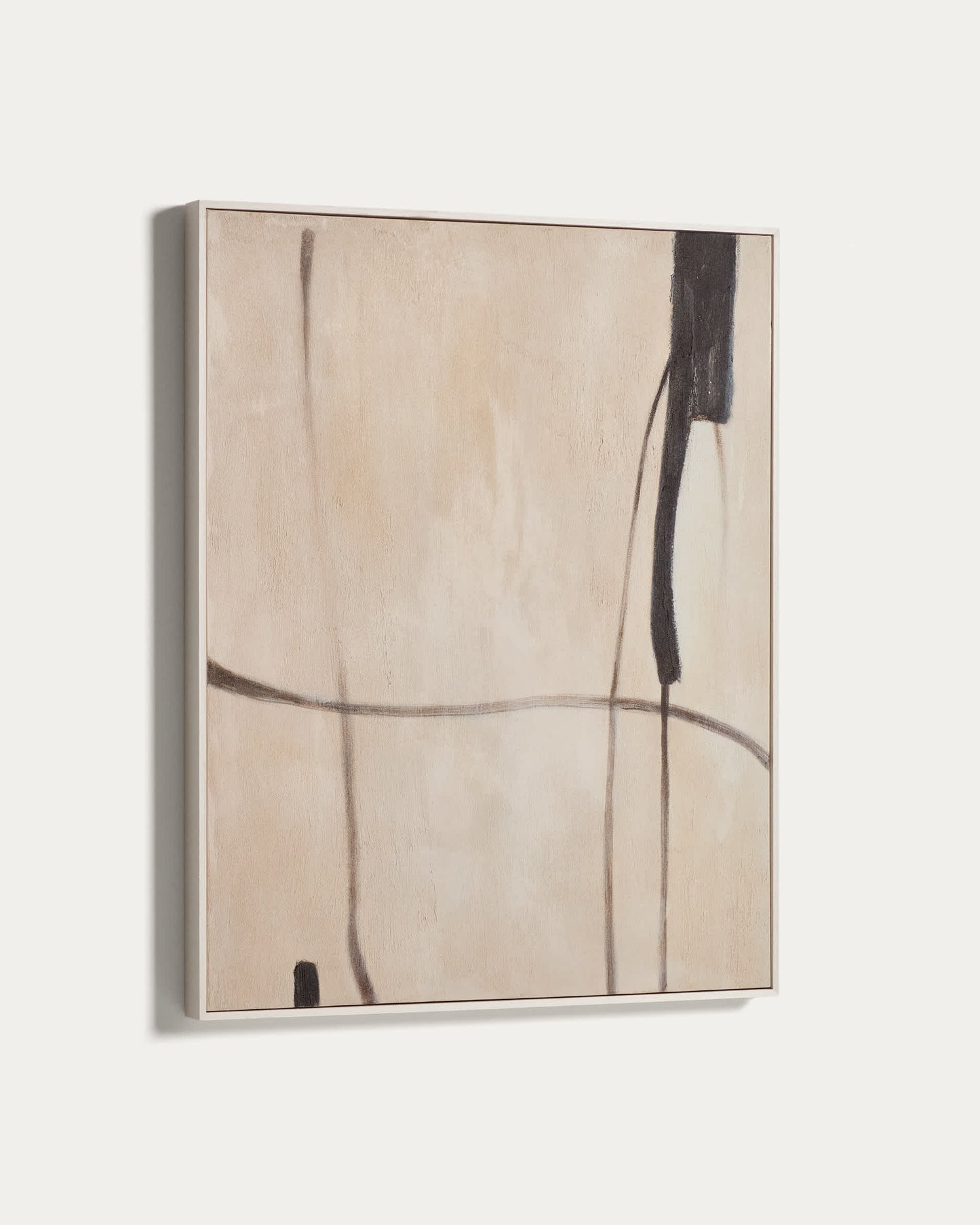 Quadro astratto Meril beige 80 x 100 cm