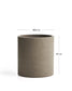 Fioriera Aiguablava in cemento grigio Ø 52 cm