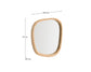 Specchio Alura in legno di teak 45,5 x 47 cm