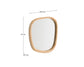 Specchio Alura in legno di teak 45,5 x 47 cm
