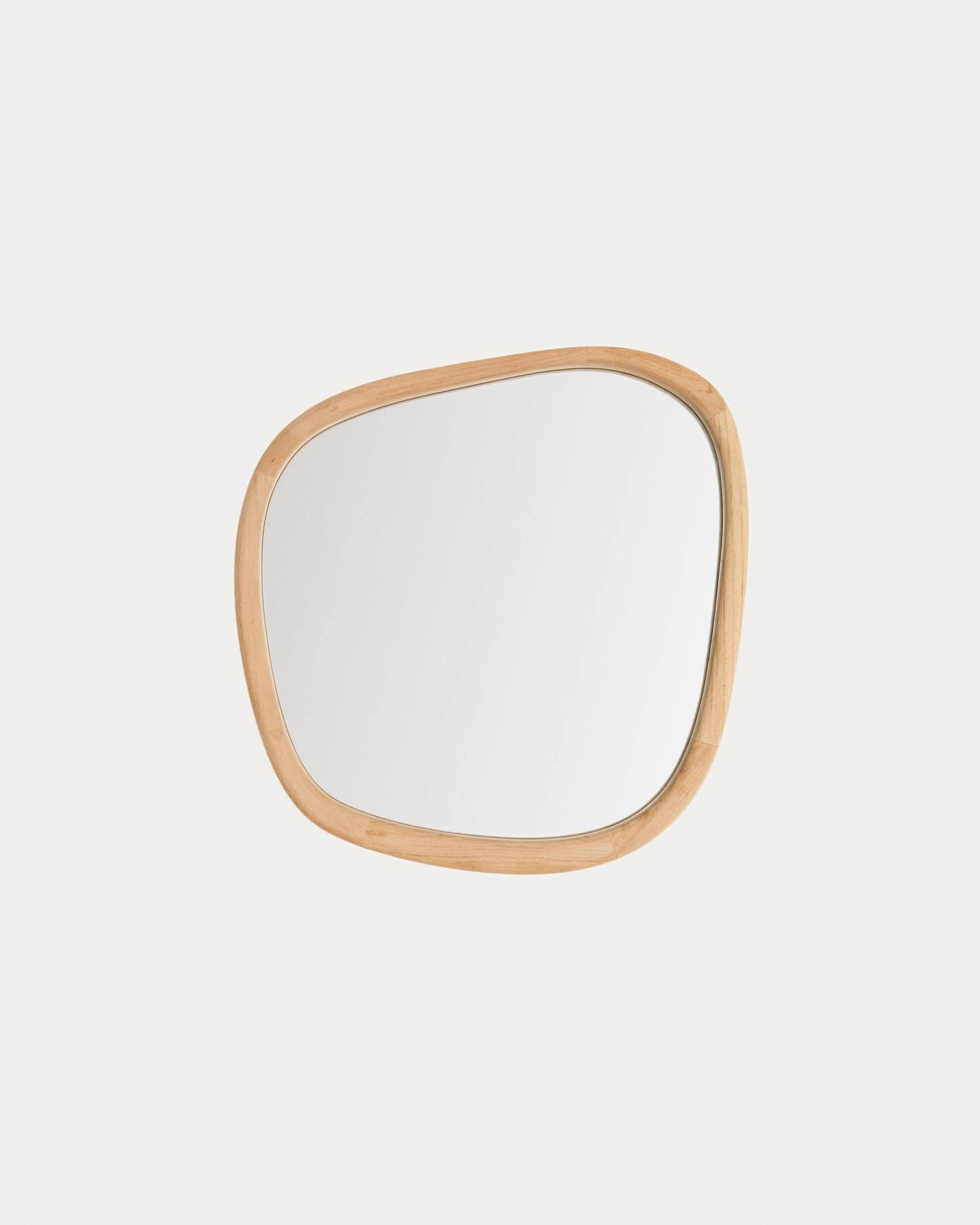 Specchio Alura in legno di teak 45,5 x 47 cm