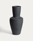 Vaso Nerun in terracotta nera 72 cm