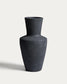 Vaso Nerun in terracotta nera 46 cm