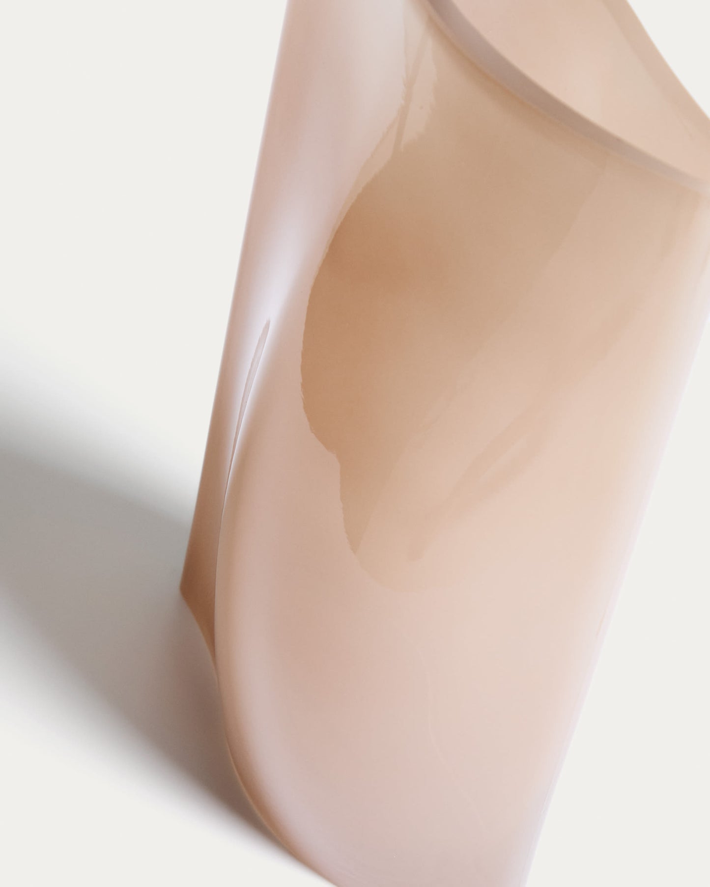 Vaso Ardeni in vetro rosa pallido 28 cm