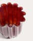 Vaso Cerin in vetro bordeaux 20 cm