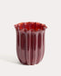 Vaso Cerin in vetro bordeaux 20 cm