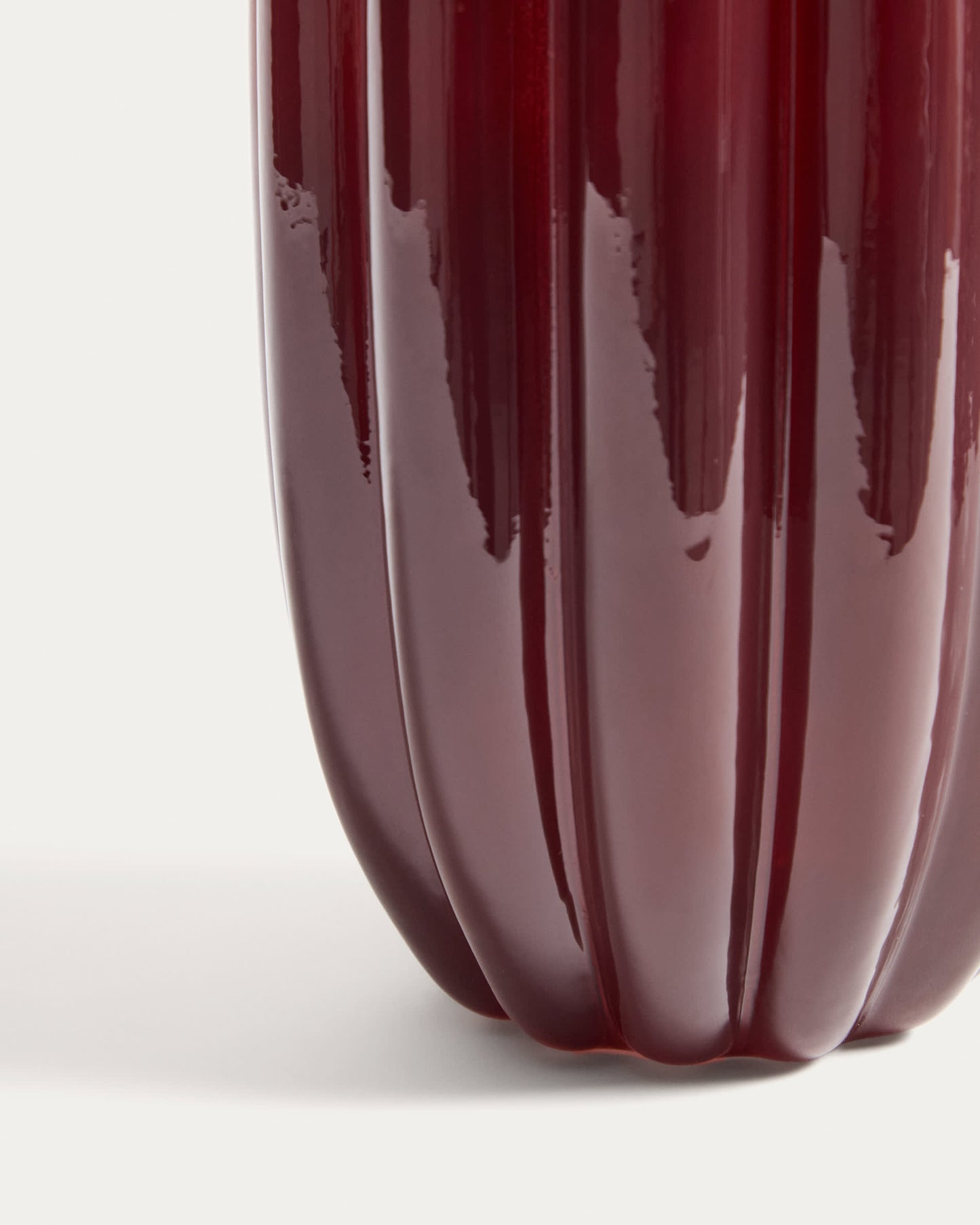 Vaso Cerine in vetro bordeaux 25 cm