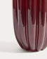 Vaso Cerine in vetro bordeaux 25 cm