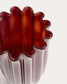 Vaso Cerine in vetro bordeaux 25 cm