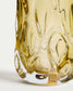 Vaso Sidula in vetro ambrato trasparente, 37 cm