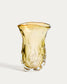 Vaso Sidula in vetro ambrato trasparente, 37 cm