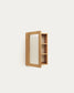 Mobiletto da bagno con specchio Kenta in legno massiccio di teak 50 x 70 cm