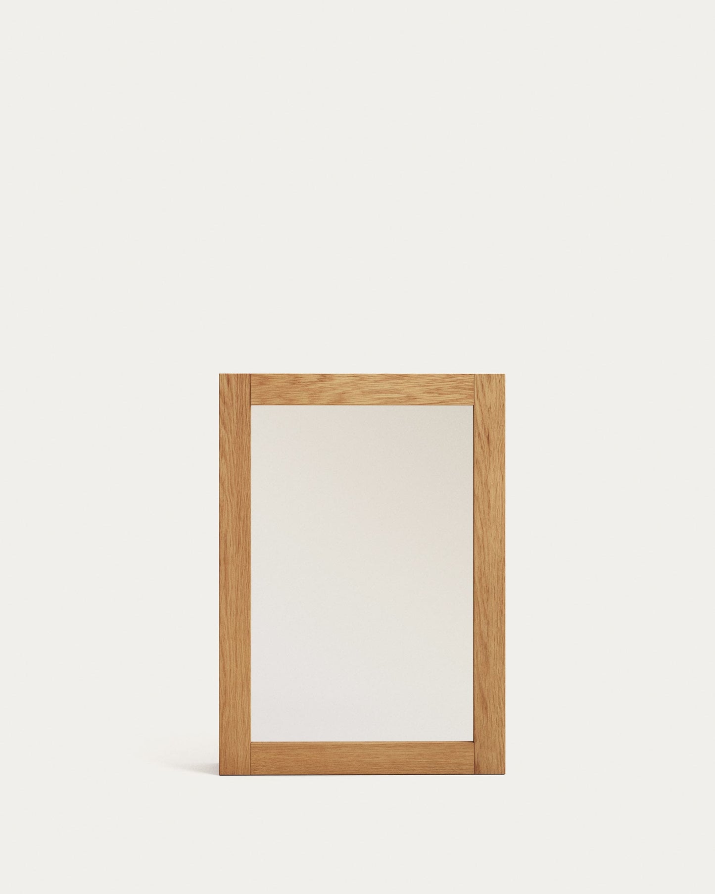 Mobiletto da bagno con specchio Kenta in legno massiccio di teak 50 x 70 cm